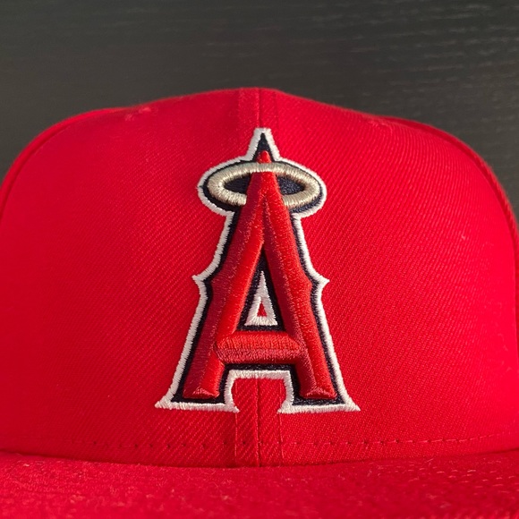 Los Angeles Angels Baseball Flat-bill Lids Hat ~ Size 7 1/4 - Picture 2 of 9
